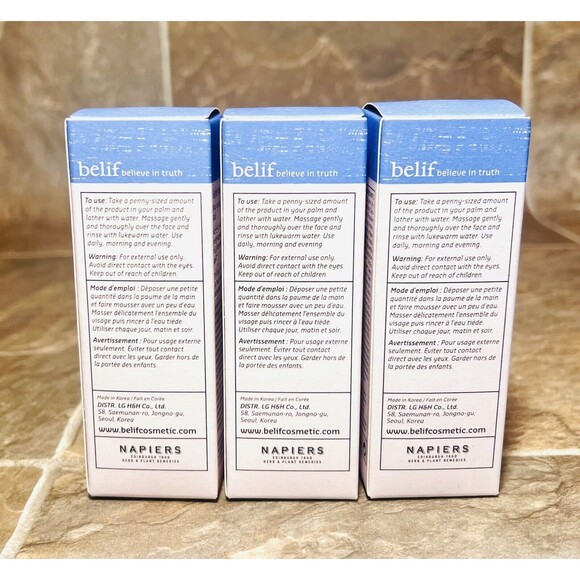 X3 Belif Aqua Bomb Jelly Cleanser 30 ml / 1.01 fl.oz Travel Size - New - Picture 4 of 6